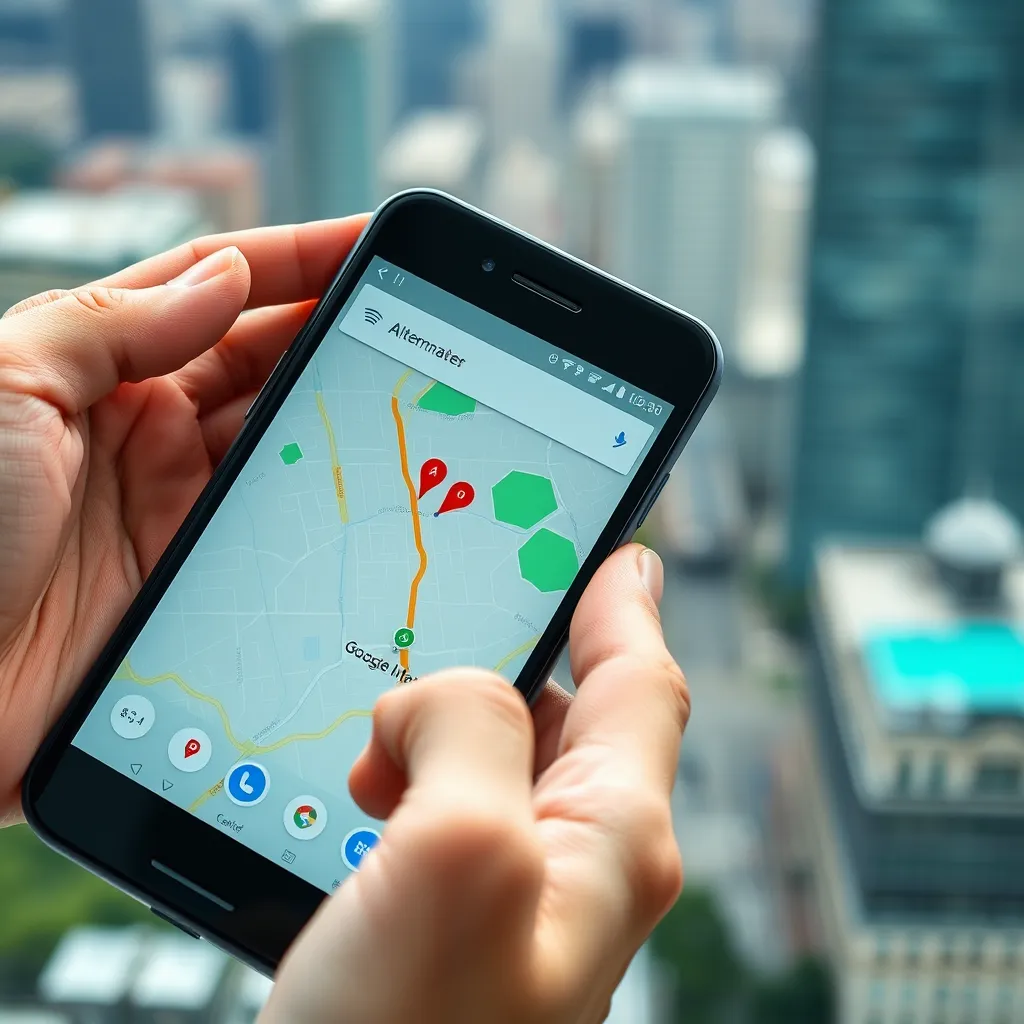 Jak szukać objazdu w Google Maps?